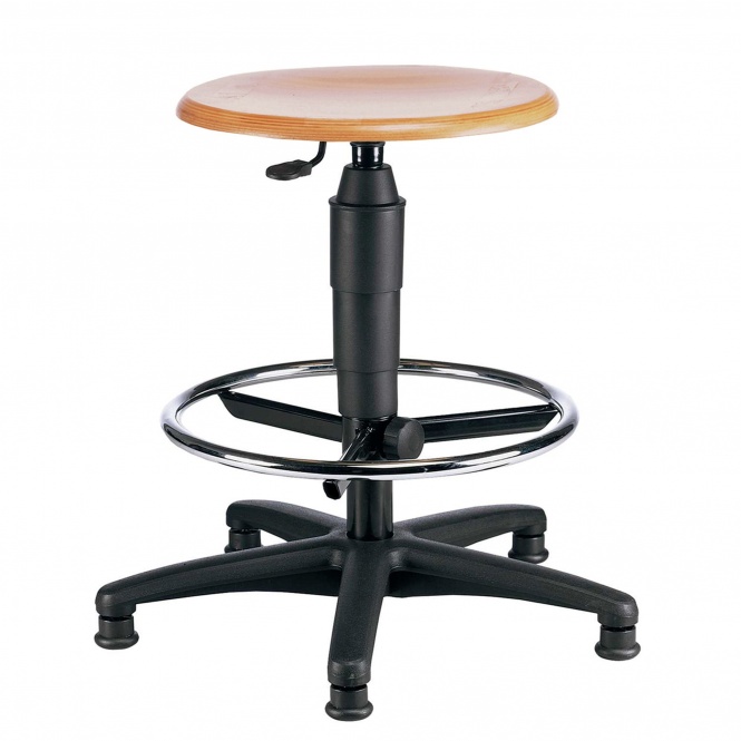 Hocker, höhenverstellbar 59-84 cm, feststehend, mit Gasfeder, 